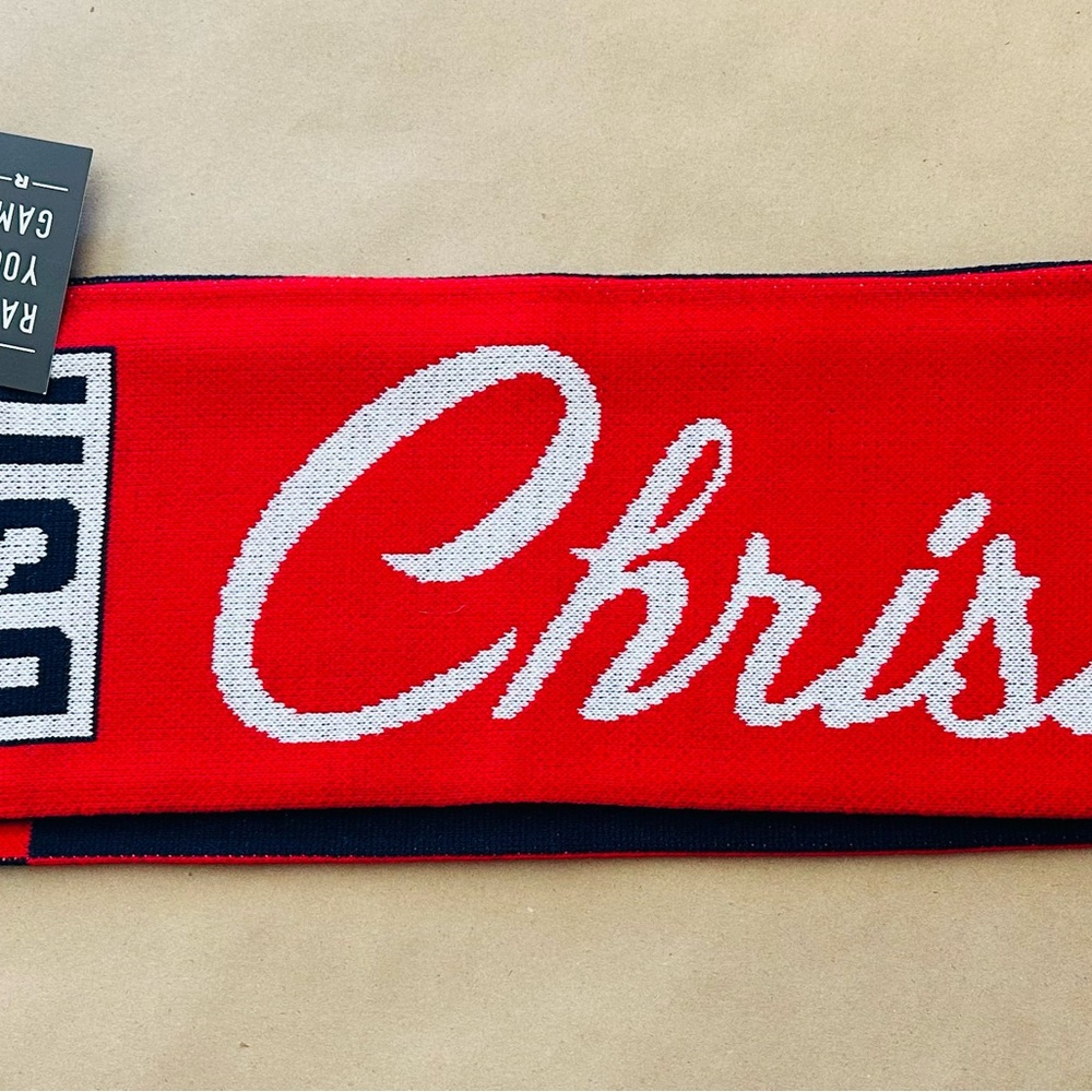 Red and Black Men's Scarf